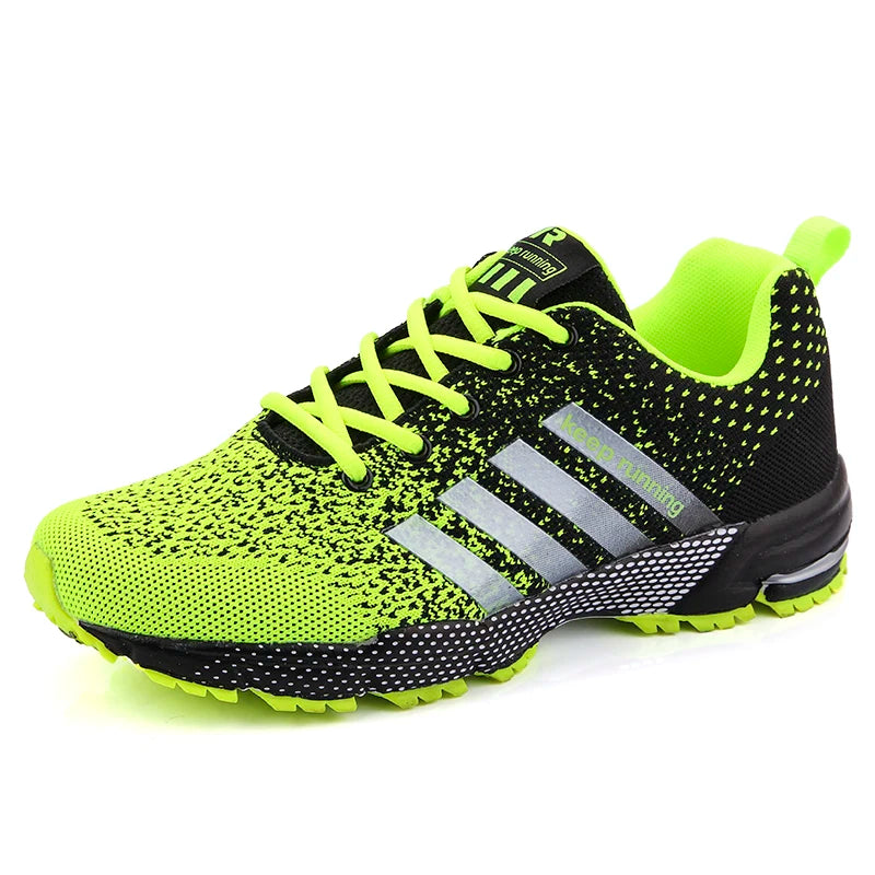 Men’s Green Breathable Running Shoes – Big Size 47